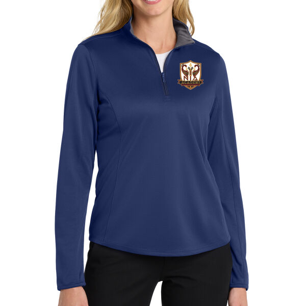 Port Authority Women's Silk Touch Performance 1/4 Zip - Embroidered Logo Thumbnail