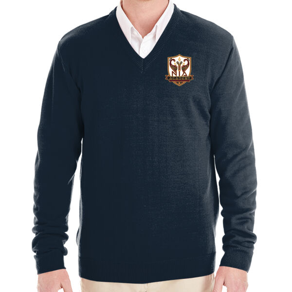 Harriton Men's Pilbloc V-Neck Sweater - Embroidered Logo Thumbnail