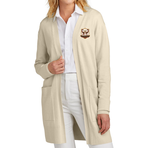 Mercer + Mettle Women's Open-Front Cardigan Sweater - Embroidered Logo Thumbnail