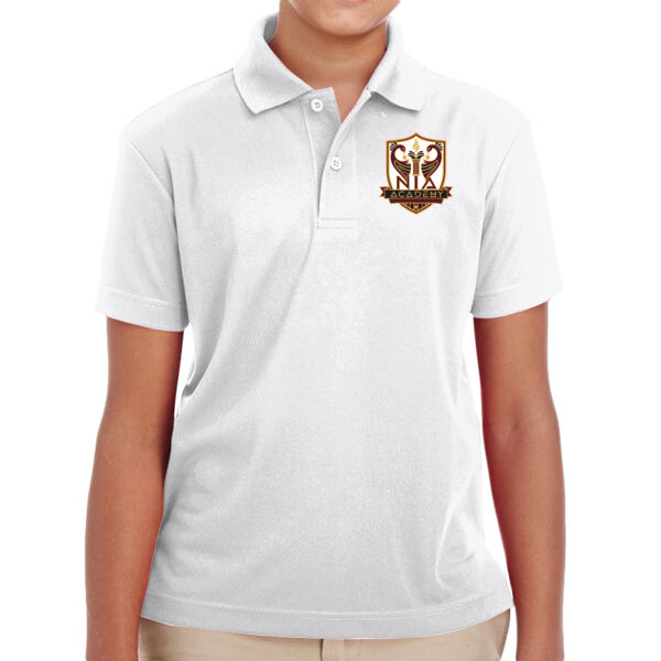 CORE365 Youth Origin Performance Pique Polo - Embroidered Logo Thumbnail