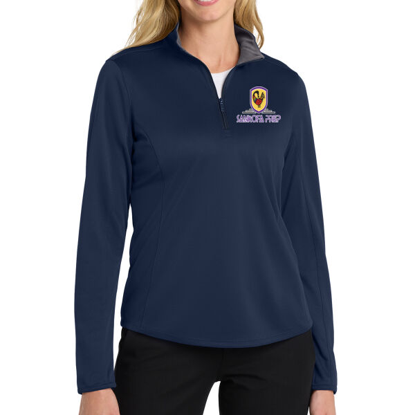 Port Authority Women's Silk Touch Performance 1/4 Zip - Embroidered Logo Thumbnail
