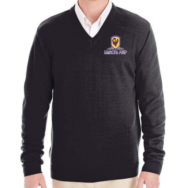 Harriton Men's Pilbloc V-Neck Sweater - Embroidered Logo Thumbnail