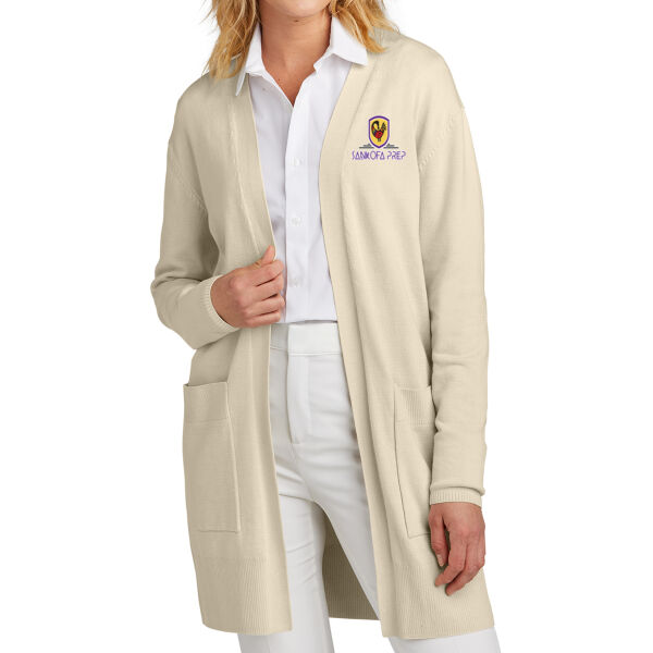 Mercer + Mettle Women's Open-Front Cardigan Sweater - Embroidered Logo Thumbnail