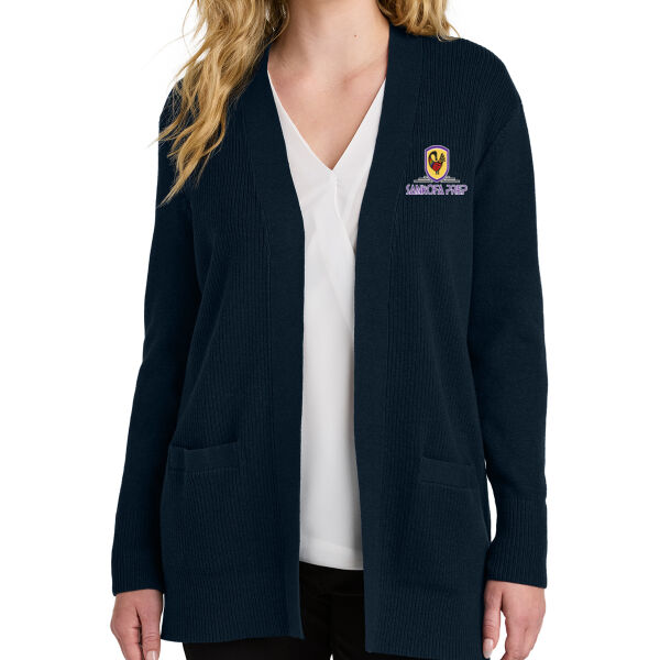 Port Authority Women's Easy Care Open-Front Cardigan - Embroidered Logo Thumbnail