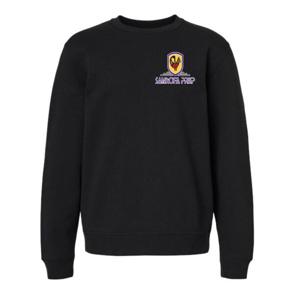 Independent Trading Co Youth Midweight Crewneck Sweatshirt - Embroidered Logo Thumbnail