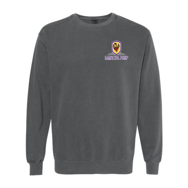 Comfort Colors Unisex Garment-Dyed Crewneck Sweatshirt - Embroidered Logo Thumbnail