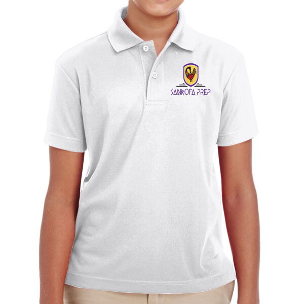 CORE365 Youth Origin Performance Pique Polo - Embroidered Logo Thumbnail