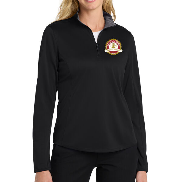 Port Authority Women's Silk Touch Performance 1/4 Zip - Embroidered Logo Thumbnail