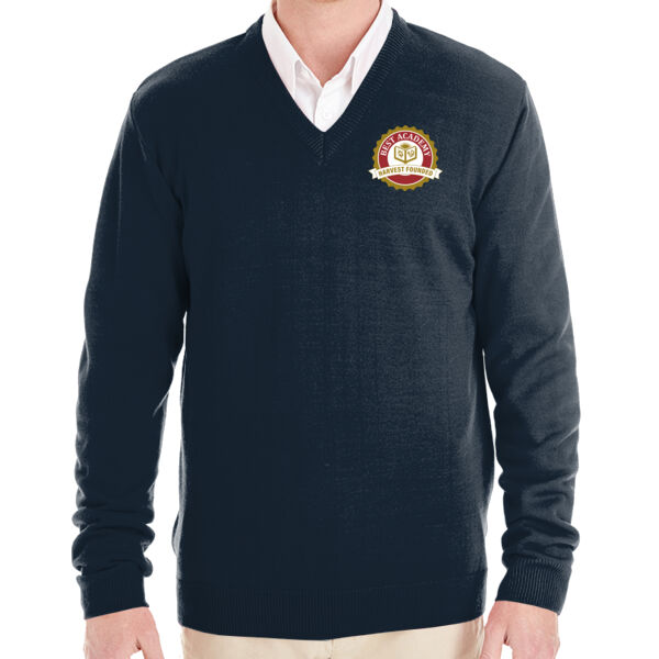 Harriton Men's Pilbloc V-Neck Sweater - Embroidered Logo Thumbnail