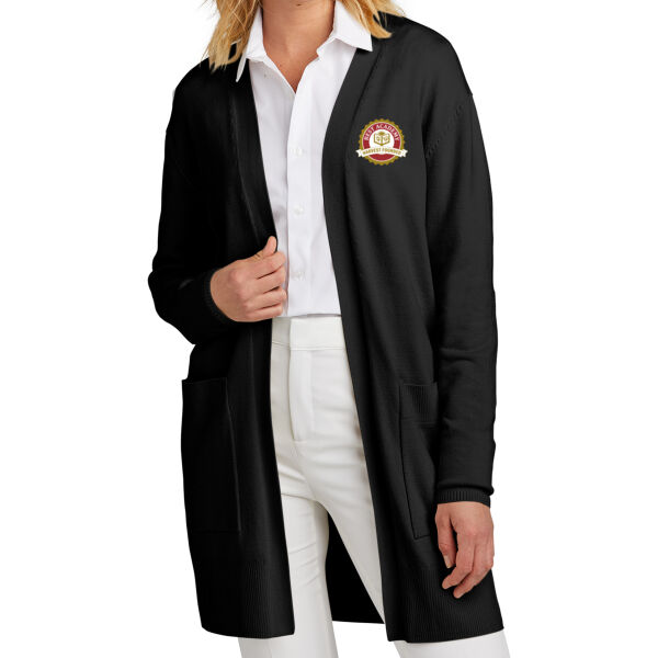 Mercer + Mettle Women's Open-Front Cardigan Sweater - Embroidered Logo Thumbnail