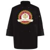 Ten Pearl Button Black Chef Coat Thumbnail